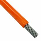 1.2mm - 2mm 7x7 stainless steel wire rope ORANGE PVC - Multiple Lengths UK STOCK