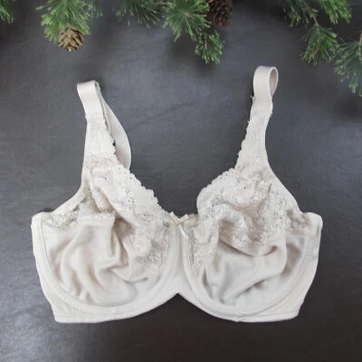 Lilyette Bra 34DD Beige Unlined Underwire Adjustable Clasp Back - Image 1 of 4