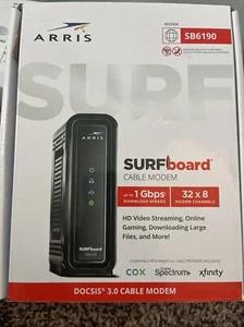 ARRIS Surfboard SB6190-RB DOCSIS 3.0 Cable Modem, White - Picture 1 of 1