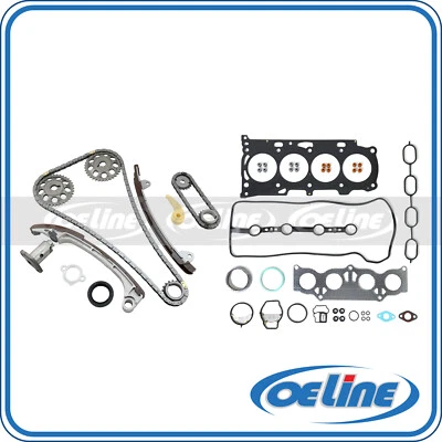 Fit 01-11 Toyota Solara Camry RAV4 2.4L Head Gasket Set Timing Chain Kit - Image 1 of 4