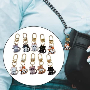 Cat Keychain Party Favor Cute Handbag Charm Decorative Car Key Accessory Key - Picture 1 of 4
