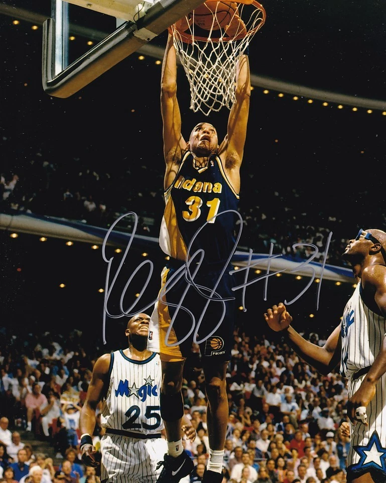 FOTO 8X10 AUTÓGRAFO FIRMADO REGGIE MILLER PACERS Foto 1 de 1