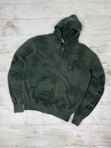 Chaqueta con Capucha Vintage Choppers Moto Racing West Coast Años 90 Hombres Talla S Verde - Imagen 1 de 12