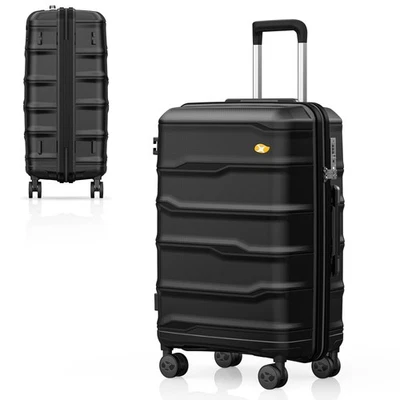 Equipaje facturado de 26 pulgadas, maleta híbrida ligera PP con spinner... Foto 1 de 4