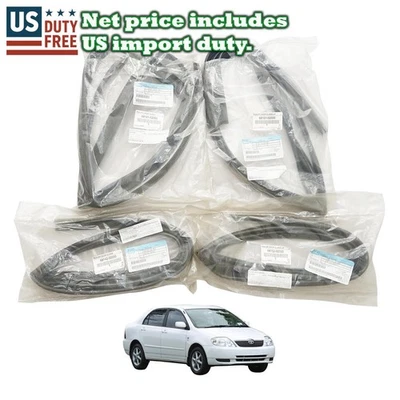 Canal de funcionamiento de vidrio para puerta delantera trasera apto para Toyota Corolla CE120 NZE120 ZZE122 2000-08 Foto 1 de 4