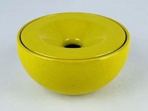 Ceramica Franco Pozzi Vaso Posacenere Giallo Design Space Age Anni ‘70 - Foto 1 di 10