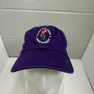 PINEHURST No.2 124th US Open Golf Hat Cap Mens Strap Back Purple Putter Boy NWOT - Picture 1 of 11