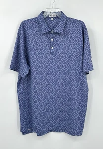 PETER MILLAR Verano Confort Manga Corta Polo Fenicio Brújula Estampado L - Imagen 1 de 8