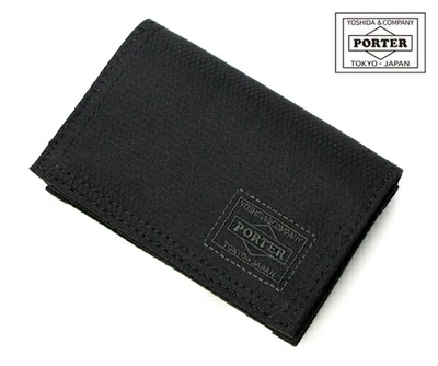 PORTER Dill Card Case 653-09758 Black CORDURA Ripstop Made in Japan NEW - Image 1 of 4