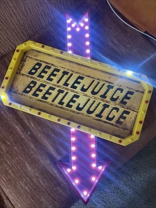 Officially Licensed Beetlejuice Freestanding or Hanging Decorative Light Up Sign - Picture 1 of 6