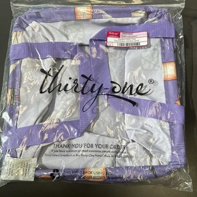 Bolso utilitario cuadrado Thirty-One - Recién abucheado Nuevo en paquete Halloween NUEVO Foto 1 de 4