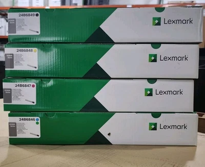 Lexmark 24B6846, 24B6847, 24B6848 & 24B849 Full set *NIB* - For XC9200, XC9225 - Image 1 of 4