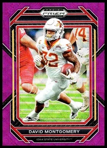2023 Prizm Draft Picks #25 David Montgomery Purple Pulsar - Picture 1 of 2