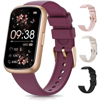 Elegant Fitness Tracker Smart Watch for Women: Heart Rate, Sleep & 24 Sports ... - Image 1 of 4