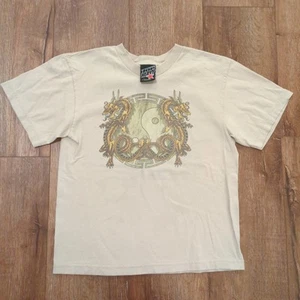 VTG Top Heavy Dragon Kids Youth Large Shirt Yin Yang Skater Grunge Punk Y2K - Picture 1 of 6