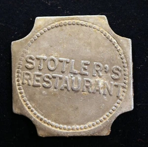 UNLISTED Missouri token - Stotler's Restaurant, 5¢, Laddonia, Mo. - Picture 1 of 3