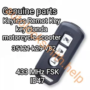 Llavero inteligente original Honda SH 125i/150i/300i 2017-2019 35111-s1-k29 3 botones - Imagen 1 de 1
