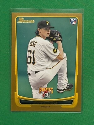 2012 Bowman Baseball Jeff Locke #204 RC Gold - Image 1 of 2
