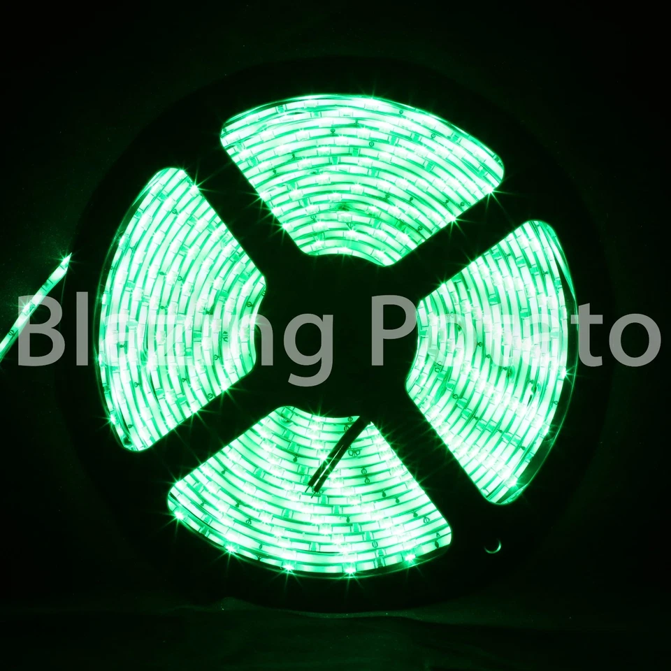 LumenWave 5M 5630 SMD IP20 Flexible 300 LED Strip Lights -White PCB- Green - Image 1 of 1