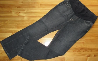 American Star Black Maternity L Stretch Pull Up Jeans Great Preowned Condition - Image 1 of 3