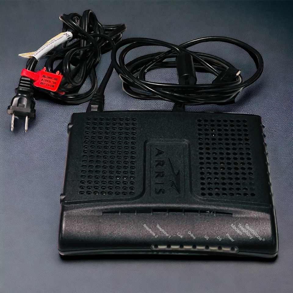 ARRIS Touchstone Telephone Cable Modem TM6012A/110 P/N: TM02AE1G6 - Image 1 of 4