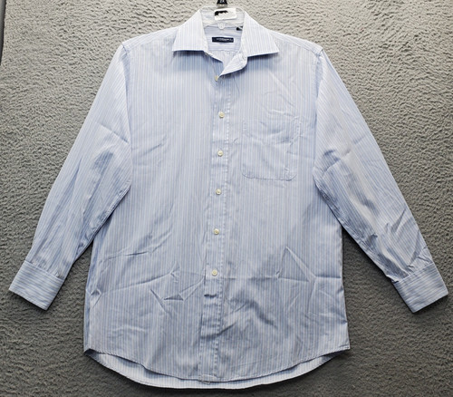 Camicia elegante Burberry London uomo 15 5 multi righe manica lunga colletto con bottoni
