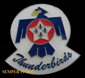 US AIR FORCE THUNDERBIRDS LOGO SEAL HAT LAPEL VEST PIN UP VETERAN AIRSHOW GIFT 1 - Picture 1 of 12