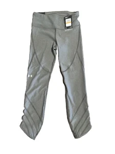 Under Armour HeatGear Women's Gray Fashion Ankle Crop Pant Women's Size Small - Picture 1 of 8