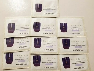Tatcha Skin Care Packettes INDIGO SOOTHING Rice Enzyme Powder Packet 10 ct.04 OZ - Image 1 of 3