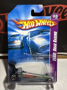 Hot Wheels 2008 Team Drag Racing DRAGSTER (silber) 159/196 mit 5SP unlackiertem Sockel - Bild 1 von 6