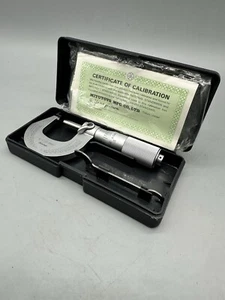 Mitutoyo Micrometer 0-1" .0001" Code No. 101-117 M225-1" In Case / Made In Japan - Picture 1 of 15