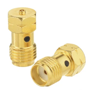 Paquete de 2 conectores SMA hembra a U.FL MHF4 macho adaptador recto - Imagen 1 de 4