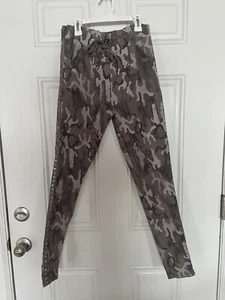 VENTI6 Damen Jogginghose Crinkle Camo Verzierungen Made in Italy Größe S Neu ohne Etikett - Bild 1 von 7