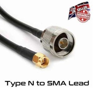 Typ N wtyczka wtyczka do wtyczki SMA wtyczka adapter złącze RG58 HQ *dostawca z Wielkiej Brytanii * - Zdjęcie 1 z 5