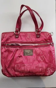 Coach Poppy Storypatch Hot Pink Glam Tote 15301 LIMITED EDITION - Bild 1 von 9