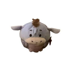 Disney Ufufy Eeyore Winnie Puuh Plüsch 4 Zoll klein rund neu mit Etikett - Bild 1 von 8