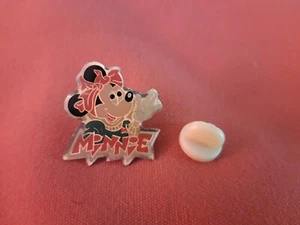 PINS PIN'S MINNIE MICKEY ROUGE DORE WALT DISNEY METAL VINTAGE - Imagen 1 de 2