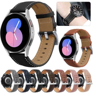 Ersatz Leder Armband für Samsung Galaxy Watch 5 Pro 45mm 5 4 40mm/44mm 4 Classic - Bild 1 von 26