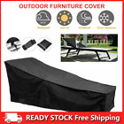 Outdoor Patio Lounge Cover Waterproof Anti-uv Chaise Chair Protect W Storage Bag