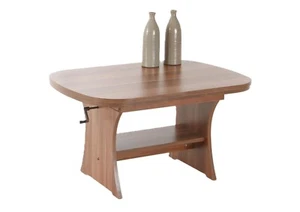 Couchtisch Conrad | Ablageboden | höhenverstellbar, ausziehbar | Zwetschge Buche - Bild 1 von 5