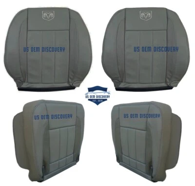 08 Para Dodge Ram 2500 3500 Laramie Cubierta de Asiento Delantera Completa Cuero Sintético Caqui Foto 1 de 4