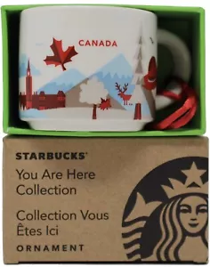 Tazza ornamentale in ceramica Starbucks You are Here Series Canada, 2 once - Foto 1 di 3