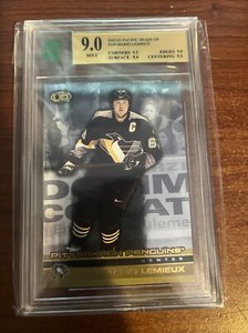 2002-03 Pacific Heads Up Penguins Hockey Card #100 Mario Lemieux MNT 9.0 Mint