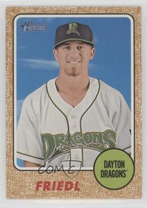 2017 Topps Heritage Minor League Edition First Name Omission TJ Friedl #176