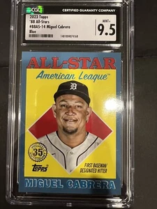 2023 Topps Series 2 Miguel Cabrera 88 All Star Blue Border 88AS-14 CGC MINT+9.5 - Picture 1 of 3