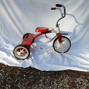 Vintage Roadmaster Tricycle, Red And White 