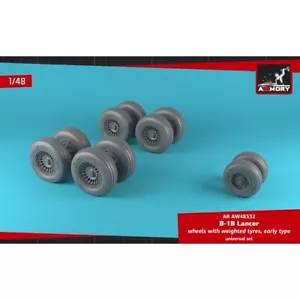 Armory Models AR AW48332 Scale 1/48 B-1B Lancer wheels w/ weighted tires, early - Picture 1 of 24