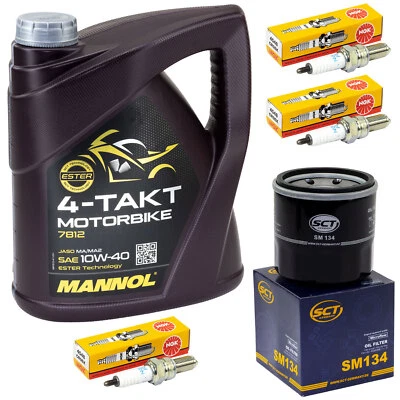 Set Inspektion für Triumph Street Triple 675 2013-2017 Öl 4L Ölfilter Zündkerze - Bild 1 von 4