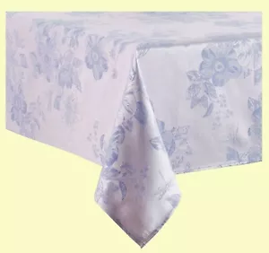 Purple Round Tablecloth 70 inches Spring Flowers Butterflies Blossoms Summer - Picture 1 of 5