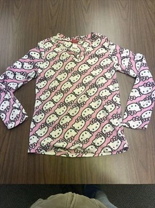 SANRIO HELLO KITTY 2013 FLEECE PAJAMA LOUNGE TOP SIZE Large Pjs Sleepwear - Picture 1 of 8